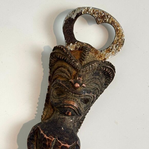 Vintage Hawaiian Tiki Bottle Opener - Picture 2 of 4